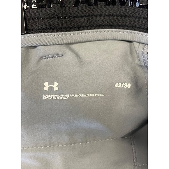 Under Armour Size 42 X 30 Mens Straight Leg Pants Lightweight Gray NWT New - Picture 8 of 13